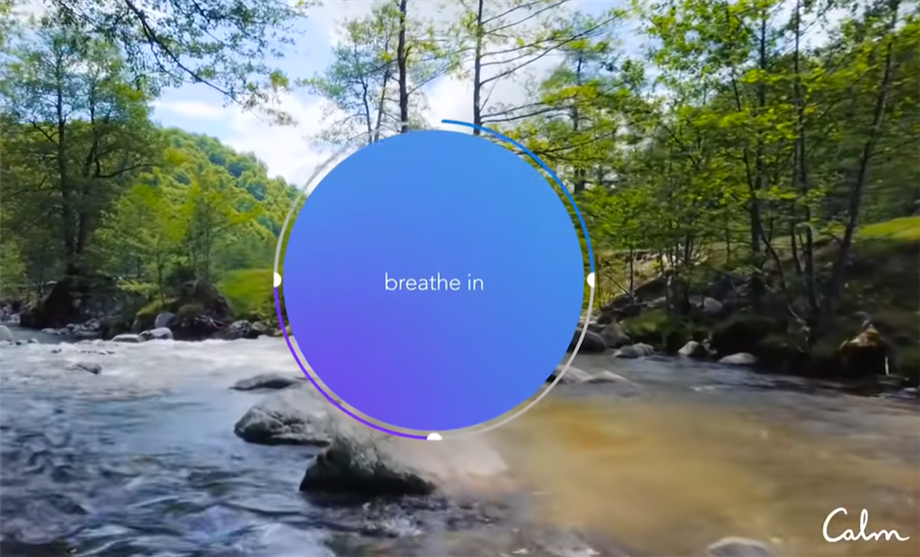 1 Minute Calm Breathe Bubble